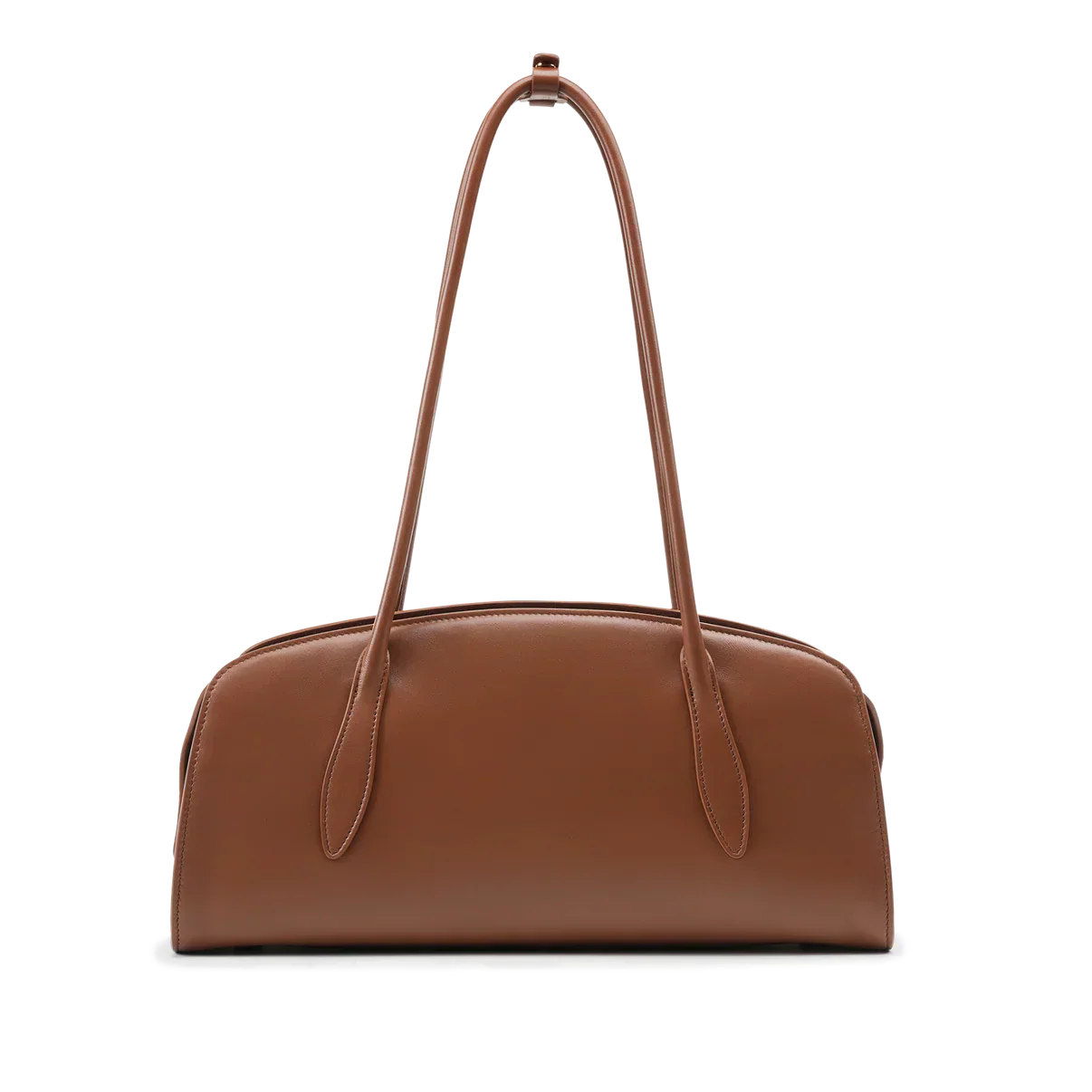 Gabrielle East-West Shoulder Bag - Chocolate Suede